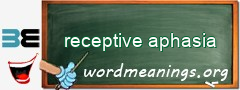 WordMeaning blackboard for receptive aphasia